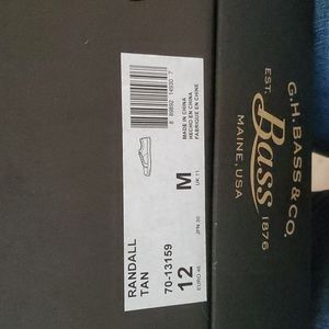 G.H. Bass Mens Randall Tan Shoes - 12M New